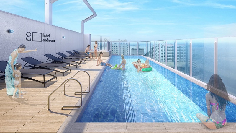 開放感抜群のルーフトッププールがある「ホテル・アンドルームス那覇ポート」2022年6月開業