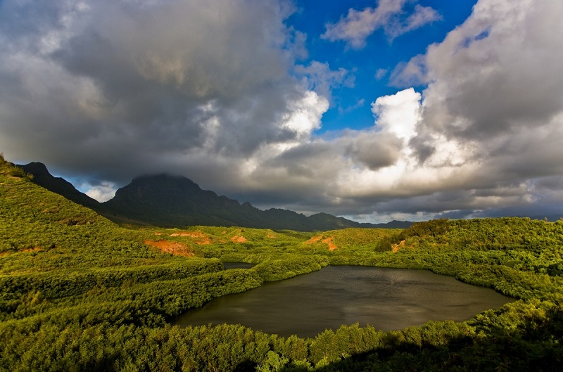 【アレココ養魚池】ハワイ・カウアイ島のメネフネ伝説が広く今に伝わる人工の池