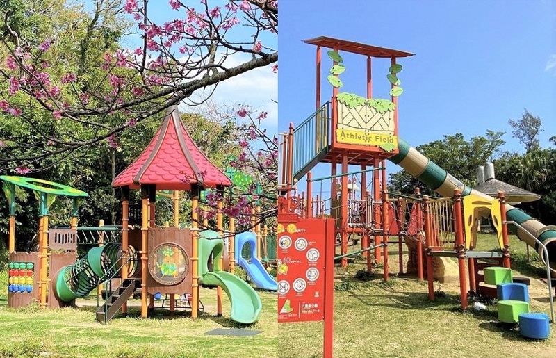 【八重島公園】複合遊具もある沖縄市で大人から子どもまで楽しめるスポット