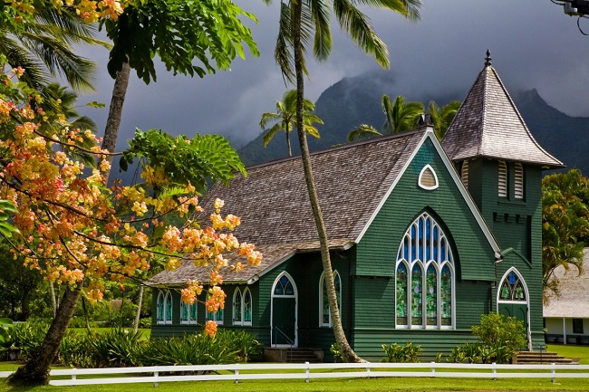 ハワイ・カウアイ島_ワイオリ・ミッション・ハウス & 教会_LG0180