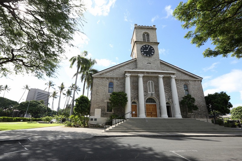 【カワイアハオ教会】ハワイ・オアフ島最初のキリスト教教会