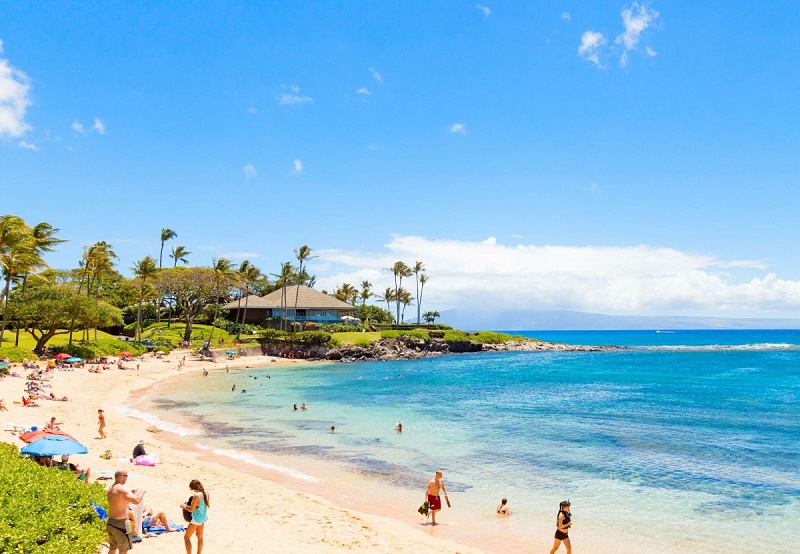 カパルア・ビーチ | ハワイ・マウイ島のアメリカ最高ビーチに選ばれた美しい海岸線