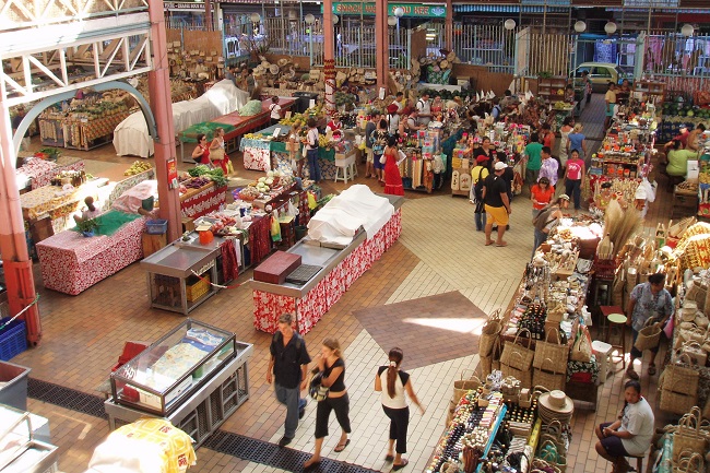 タヒチ島_パペーテの公共市場