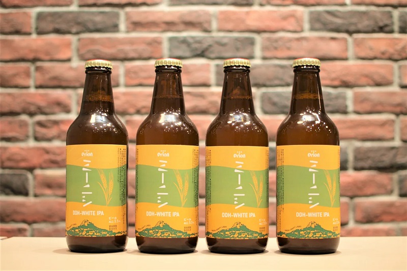 オリオンビール、伊江島で栽培される伝統小麦を使った「ミーニシ DDH-WHITE IPA」限定発売