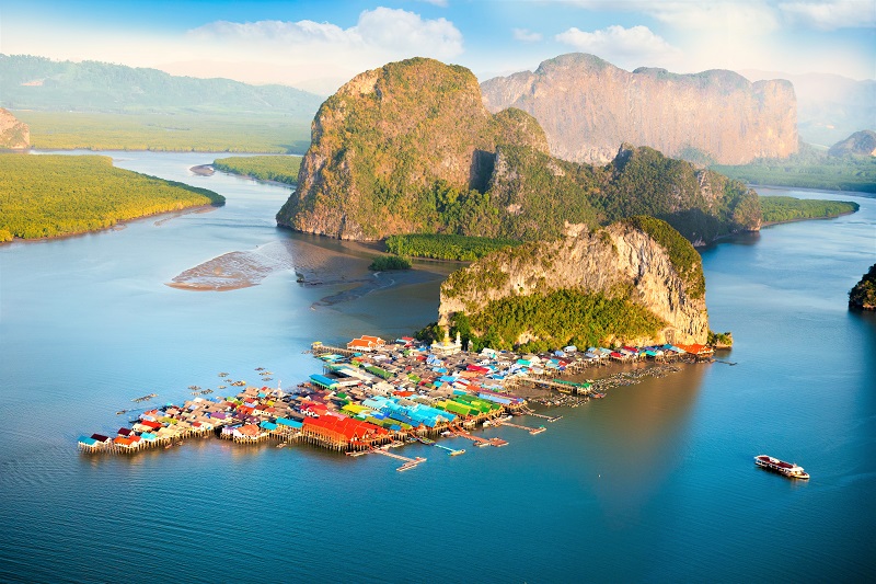 【パンイー島】海の民が暮らす水上に浮かぶタイ漁村の島