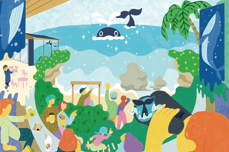 星野リゾート バンタカフェ、海を眺めながらチルアウト のんびりクジラを待つ「本日も、くじら日和」開催