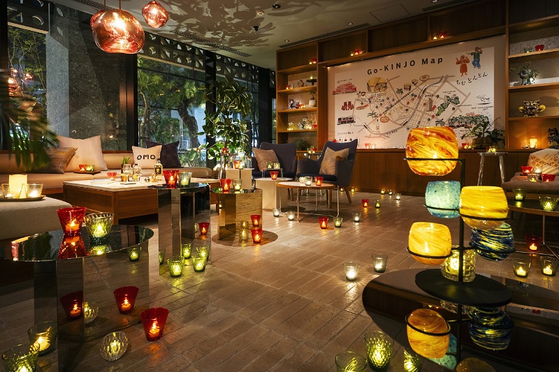 OMO5沖縄那覇 by 星野リゾート、100個の灯りが格別なひとときを演出「琉球ガラス夜灯りナイト」開催
